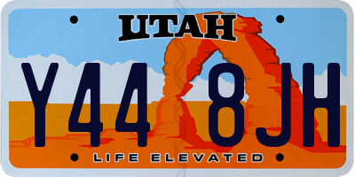 UT license plate Y448JH