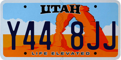 UT license plate Y448JJ