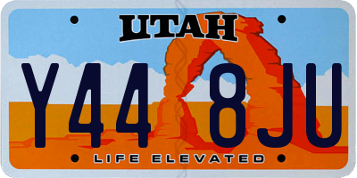 UT license plate Y448JU