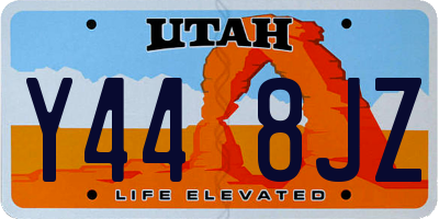 UT license plate Y448JZ