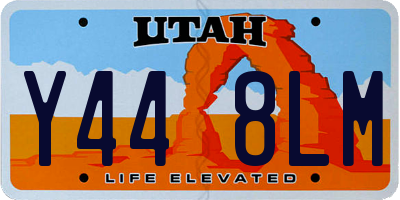 UT license plate Y448LM