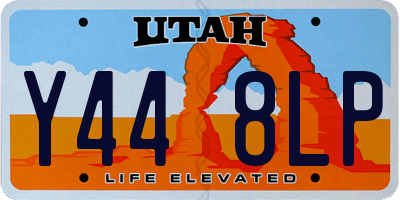 UT license plate Y448LP
