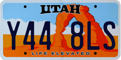 UT license plate Y448LS
