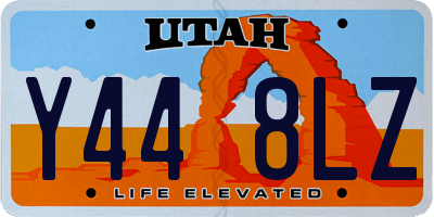 UT license plate Y448LZ