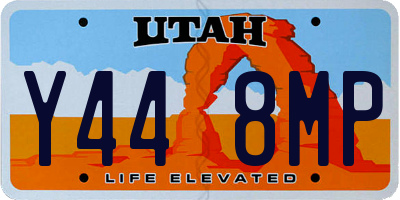 UT license plate Y448MP