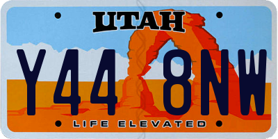 UT license plate Y448NW