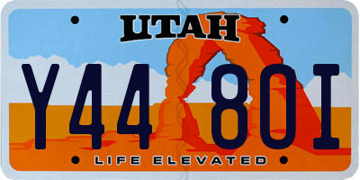 UT license plate Y448OI