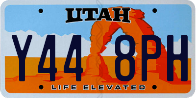 UT license plate Y448PH