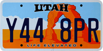 UT license plate Y448PR