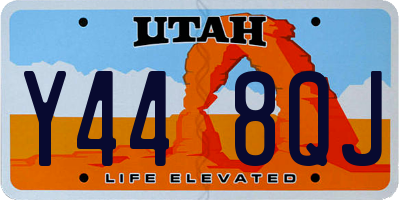 UT license plate Y448QJ