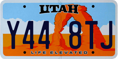 UT license plate Y448TJ