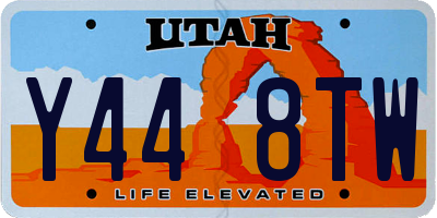UT license plate Y448TW