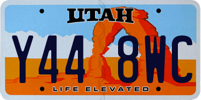 UT license plate Y448WC