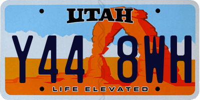 UT license plate Y448WH
