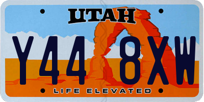 UT license plate Y448XW