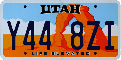 UT license plate Y448ZI