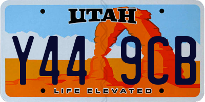 UT license plate Y449CB