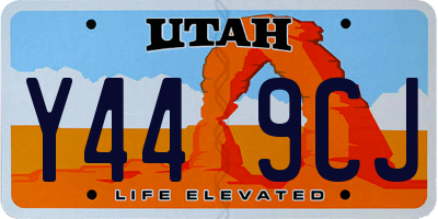 UT license plate Y449CJ