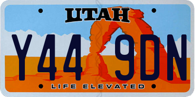 UT license plate Y449DN