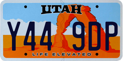 UT license plate Y449DP