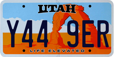 UT license plate Y449ER