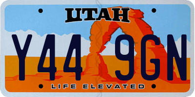 UT license plate Y449GN