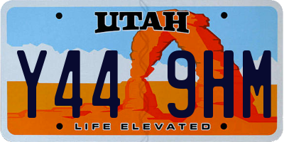 UT license plate Y449HM