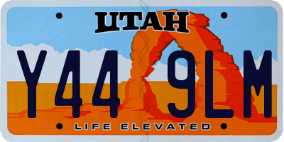 UT license plate Y449LM