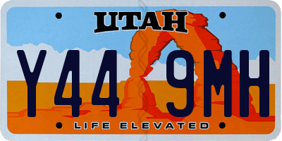 UT license plate Y449MH