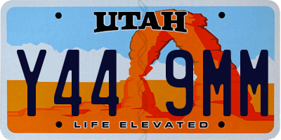 UT license plate Y449MM