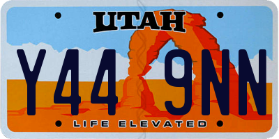 UT license plate Y449NN