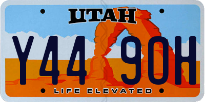 UT license plate Y449OH