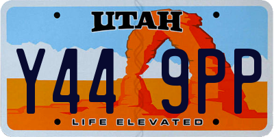 UT license plate Y449PP
