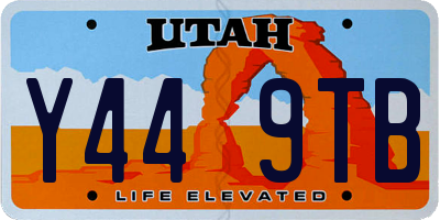 UT license plate Y449TB