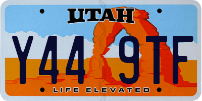 UT license plate Y449TF