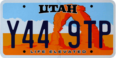 UT license plate Y449TP