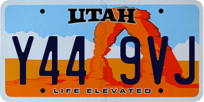 UT license plate Y449VJ
