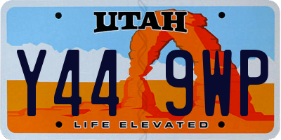 UT license plate Y449WP