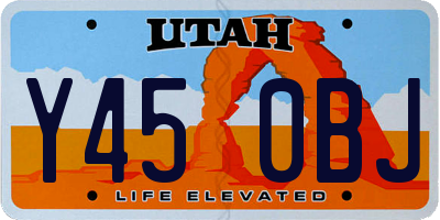 UT license plate Y450BJ