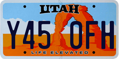 UT license plate Y450FH