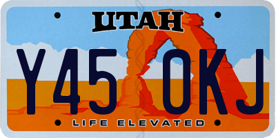 UT license plate Y450KJ