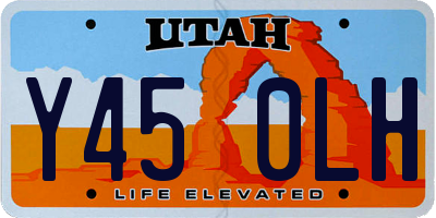 UT license plate Y450LH