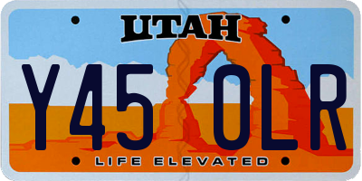 UT license plate Y450LR