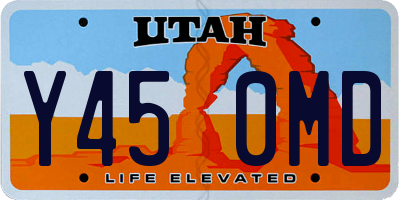 UT license plate Y450MD