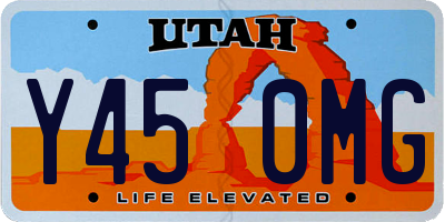 UT license plate Y450MG