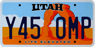 UT license plate Y450MP