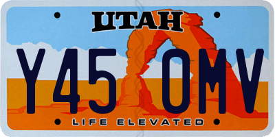 UT license plate Y450MV