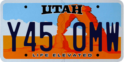 UT license plate Y450MW