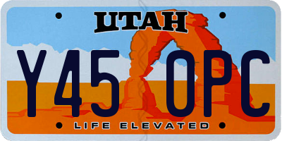 UT license plate Y450PC
