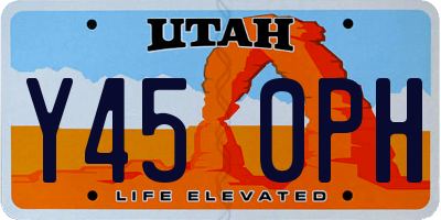 UT license plate Y450PH